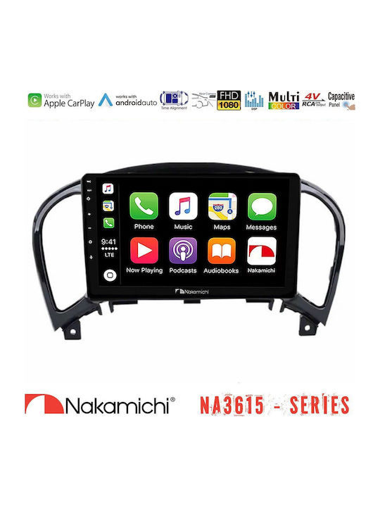 Nakamichi Car Audio System for Nissan Juke 2019 Bluetooth USB WiFi GPS Apple CarPlay Android Auto with 9" Touch Screen