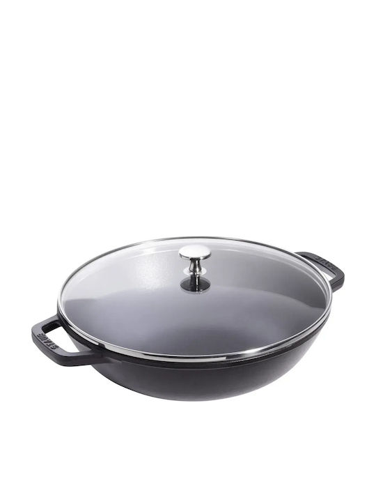 Staub Cast Τηγάνι από Μαντέμι με Καπάκι με Κεραμική Επίστρωση 30cm