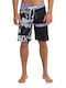 Surfsilk Straight Men's Swim Bermuda Black with Patterns