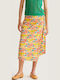 Midi Envelope Skirt Yellow