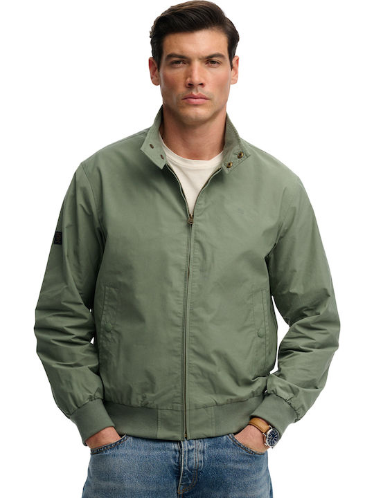 Superdry Harrington Geacă Lily Pad Verde