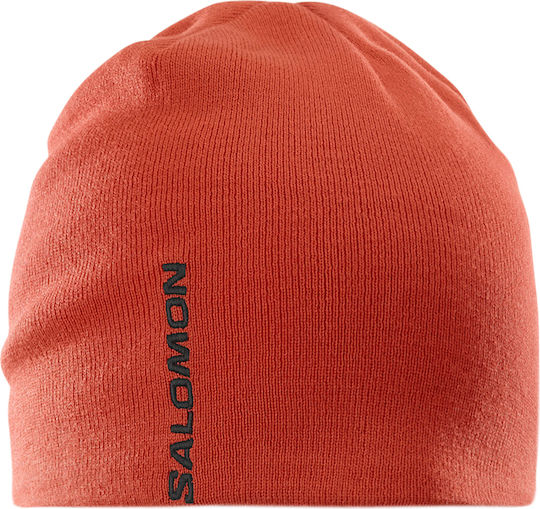 Beanie Căciulă Tricotată Pentru Bărbați în Culoare Burgundy