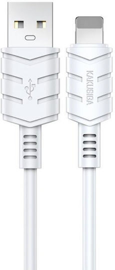 Kakusiga USB-A To Lightning Кабел Бял 2м 2791