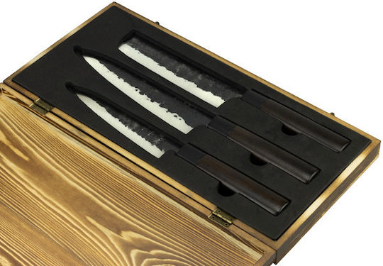 Raki Shibui Set Of Knives Made Of Stainless Steel 3 Pieces