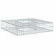 vidaXL Gabion Box Pentru Garduri De Grădină Din Oțel 100x100x20 Cm Argintiu