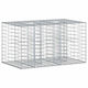 vidaXL Gabion Box Pentru Garduri De Grădină Din Oțel 100x60x55cm Argintiu