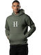 Sweatshirt with Hood Khaki