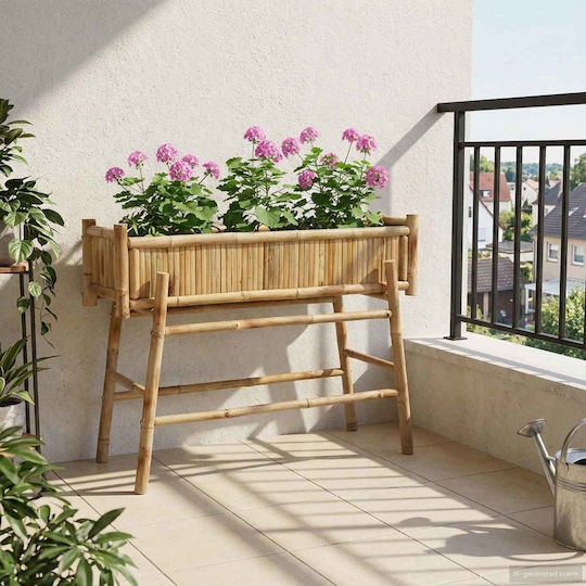vidaXL Ζαρντινιέρα Bamboo Πράσινη