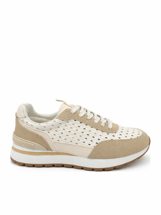 Plato Flatforms Sneakers Pentru Femei Bej