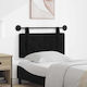 vidaXL Fabric Bed Headboard Pillow Black 90x55cm