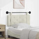 vidaXL Fabric Bed Headboard Cushion Beige 110x55cm