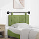 vidaXL Fabric Bed Headboard Pillow Green 90x55cm