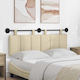 vidaXL Stoff-Kopfstütze für Betten Beige 150x55cm