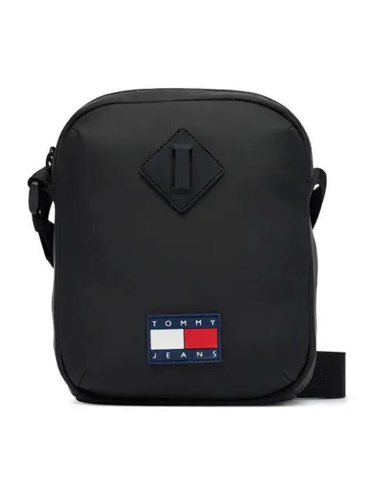 Reporter Leather Men's Shoulder / Crossbody Bag Black
