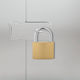 vidaXL Brass Padlock Horseshoe with Key 106mm