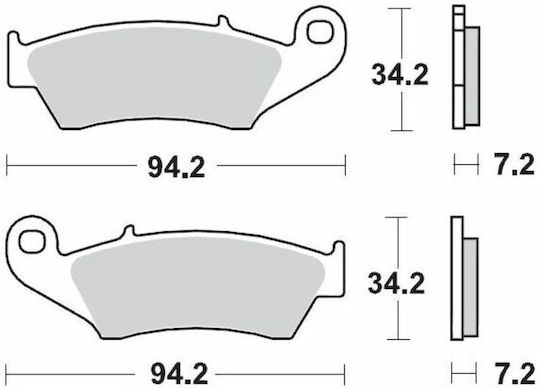 Moto-master Metallic Motorcycle Brake Pads 93411 Honda Crf 450 R 02-22 Honda Crf 250 R 04-22 1 Set 1 Caliper