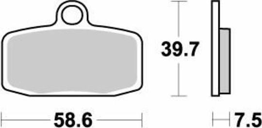 Moto-master Metallic Motorcycle Brake Pads 97421 Ktm Sx 85 17/14 12-20 Ktm Sx 85 19/16 12-20 1 Set 1 Caliper