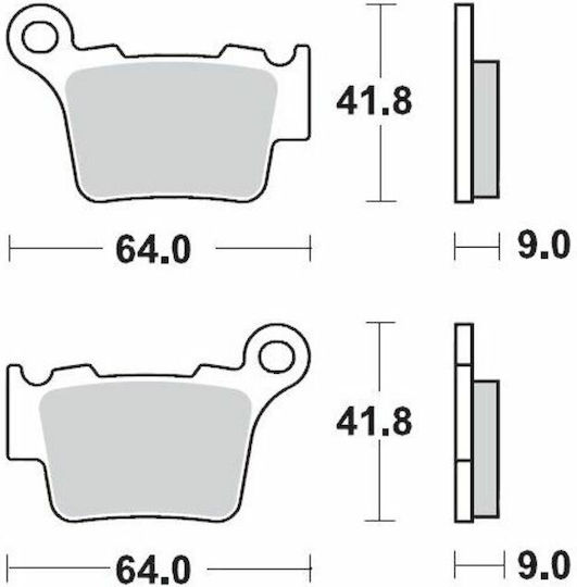 Moto-master Metallic Motorcycle Brake Pads 94412 Ktm Sx 250 03-22 Ktm Sx 125 04-22 1 Set 1 Caliper