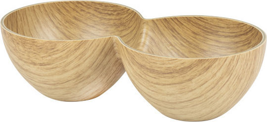 Raki Willow Ξύλινη Ορντεβιέρα 2 Θέσεων Ø19.8xY19.8cm Π10xΜ5.5xΥ19.8cm