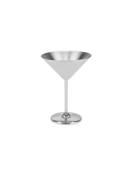 Raki Pahar Argintiu Cocteiluri din Oțel Inoxidabil în Culoare Argintie Pahar Cu Picior 250ml