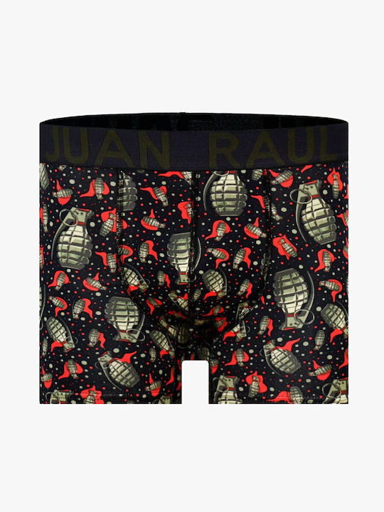Men's Blue Boxer With Printed