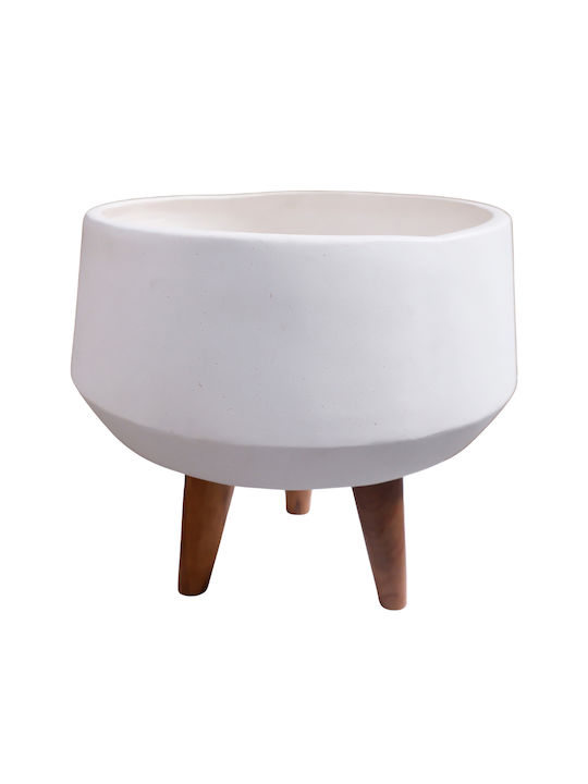 HomeMarkt Quan Concrete Flower Pot Gray 40x40x50cm