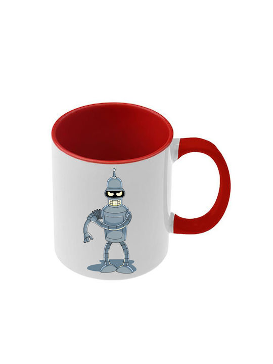 Futurama Tasse Rote Griff Innenseite