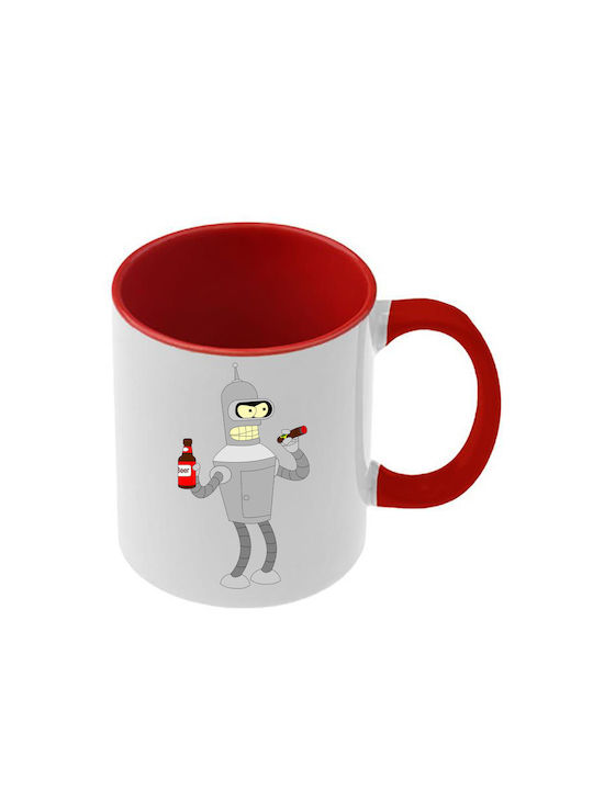 Futurama Tasse Rote Griff Innenseite