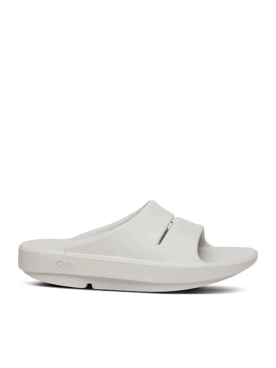 Oofos Ooahh Men's Slides White