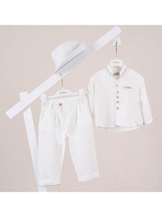 Piccolino Parker Baptism Suit White
