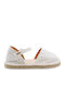 Kids Espadrilles with Hoop & Loop Closure White