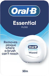Oral-B Essential Floss Κερωμένο Οδοντικό Νήμα 50m