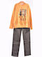 Kids Clothing Set with Pants Winter 2 Pieces Mustard Khaki