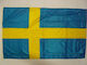Schweden Flagge Polyester 27x17cm