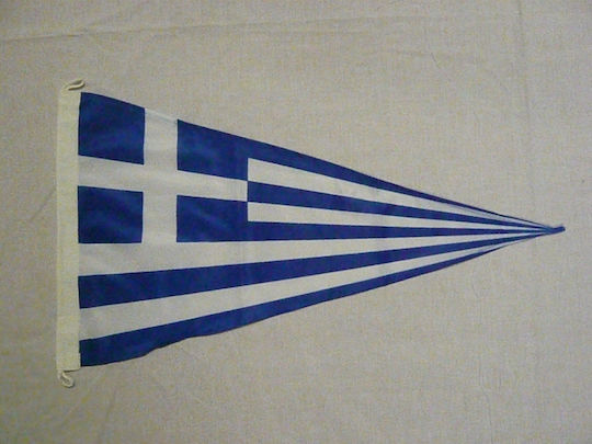 Greece Flag Polyester Triangular 30x20cm