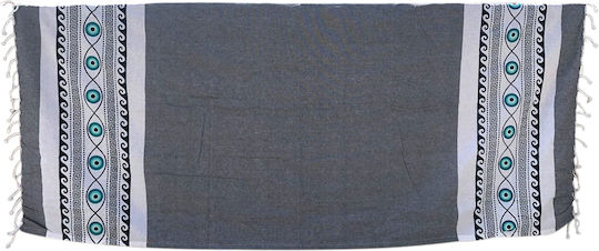 Chios Hellas Gray Beach Towel 170x90cm 35144GS