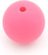 Perlen aus Silikon für Kauartikel 15mm Fuchsia