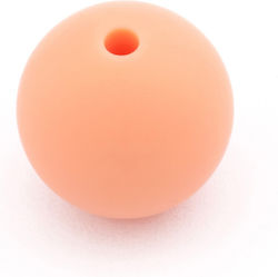 Silicone Bead 15mm Salmon (Pack of 8 Pieces)