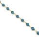 Steel Chain Double-Sided Enamel Glitter 6mm Alcohol-Based