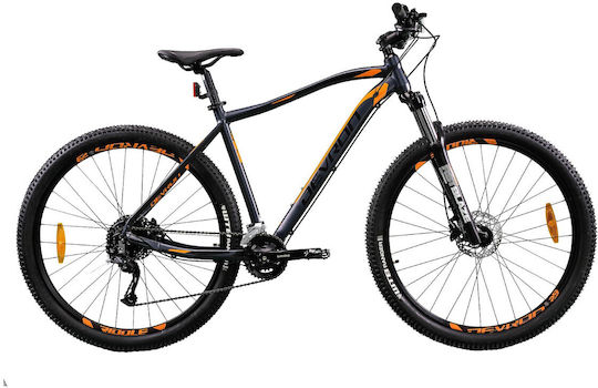 Devron Riddle 29 Gray Mountain Bike With Speeds And Hydraulic Disc Brakes