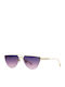 Spektre Unisex Sunglasses with Purple Metallic Frame and Purple Gradient Lenses COR03S