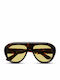 AV Sunglasses Lyra Unisex Sunglasses with Brown Tartaruga Horn-Rimmed Frame