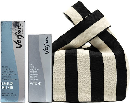 Version Discover Your Version Vita-K & Detox Elixir Комплект за Против Стареене и Хидратация 3 броя