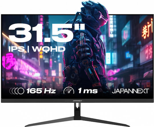 Japannext IPS315WQHD165F Ultrawide IPS Gaming Monitor 31.5" QHD 2560x1440 165Hz