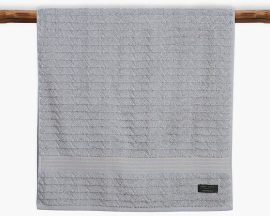 Nef-Nef Homeware Gesichtstuch Elements-elgyn 50x100cm Silber Gewicht 600gr/m²