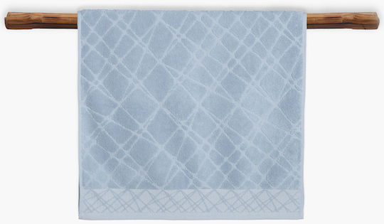 Nef-Nef Homeware Πετσέτα Χεριών Breylo 30x50εκ. Blue Βάρους 550gr/m²
