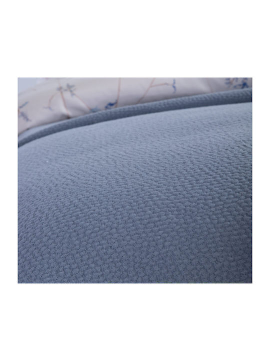 Nef-Nef Homeware Sensor Pique Blanket Double 230x250cm Blue