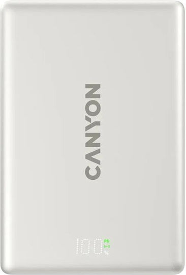 Canyon OnPower 511 MagSafe 10000mAh 20W με Θύρα USB-C Power Delivery Γκρι