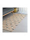 Ravelia Chainlink Summer Wicker Runner Rug Black 70x180cm