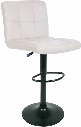 Barhocker mit Rückenlehne & Verstellbarer Höhe Beige E-00023359